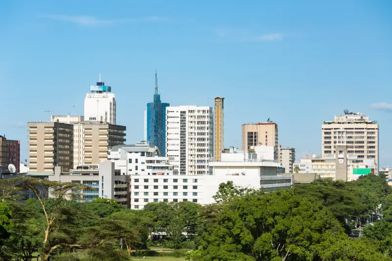 Nairobi skyline high-rises, Kenya